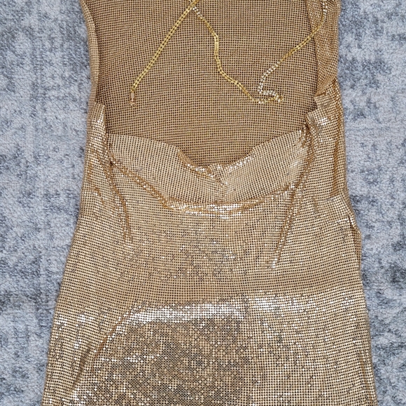 Gold Dress Chainmail Halter - Picture 7 of 7